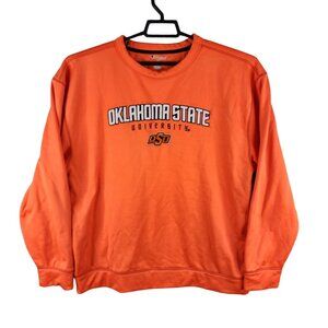 Mens Orange Champion Sweatshirt Oklahoma State University Long Sleeve Size XL